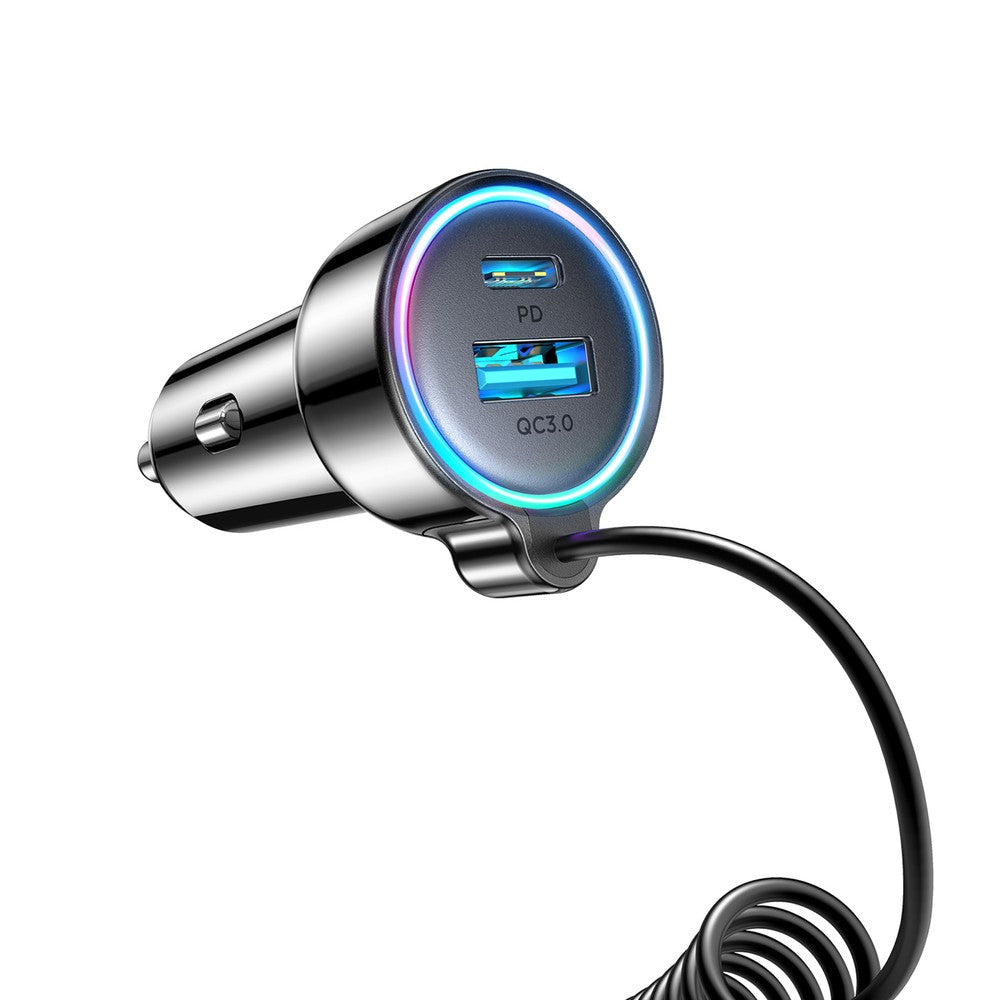 Φορτιστής Αυτοκινήτου Joyroom JR-CL07 72W 3-in-1 Μαύρο | www.lightgear.gr