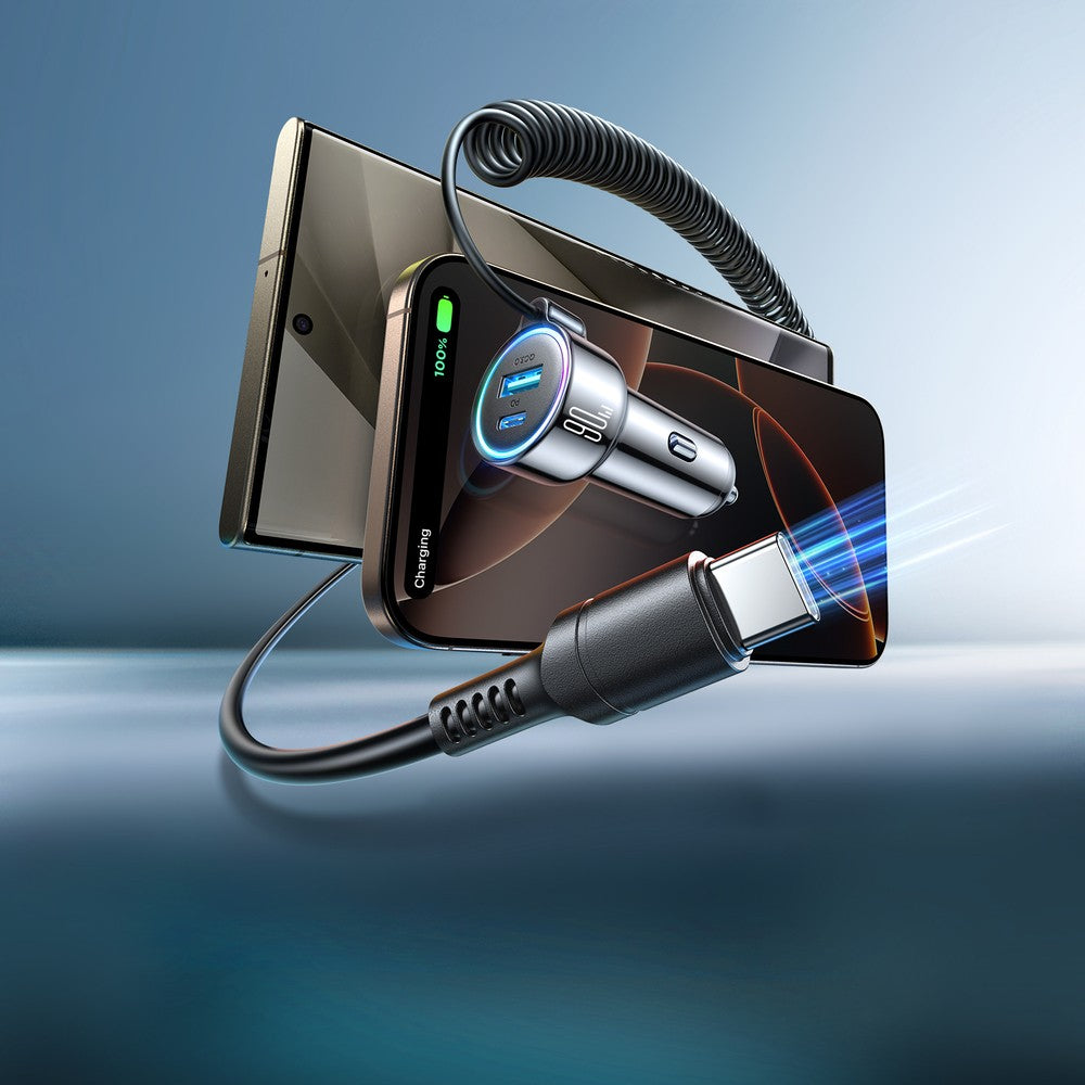 Φορτιστής Αυτοκινήτου Joyroom JR-CL07 72W 3-in-1 Μαύρο | www.lightgear.gr