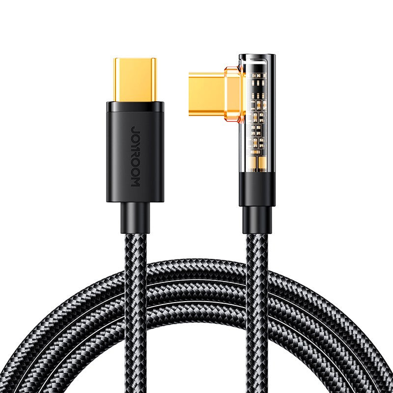 Καλώδιο Gaming Joyroom S-CC100A6 USB-C Angled/USB-C Straight 100W Μαύρο | www.lightgear.gr