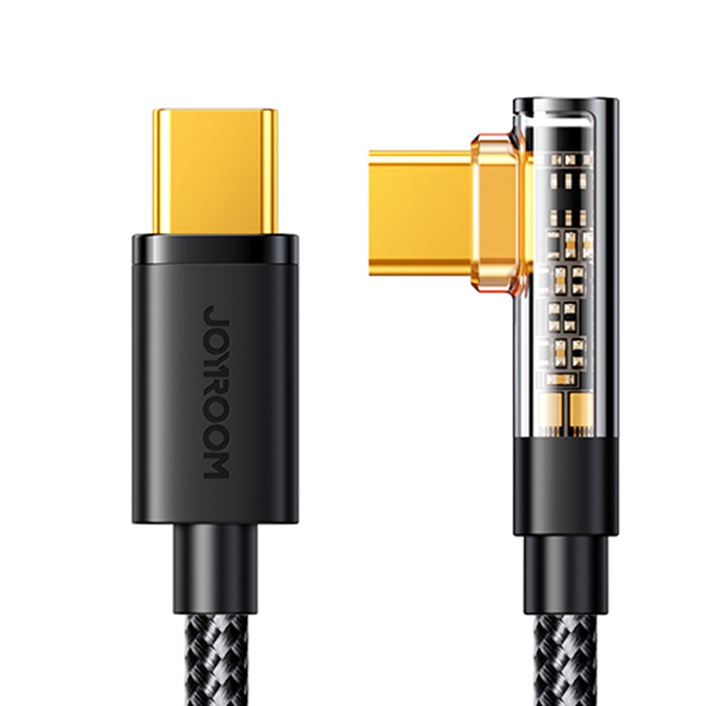 Καλώδιο Gaming Joyroom S-CC100A6 USB-C Angled/USB-C Straight 100W Μαύρο | www.lightgear.gr