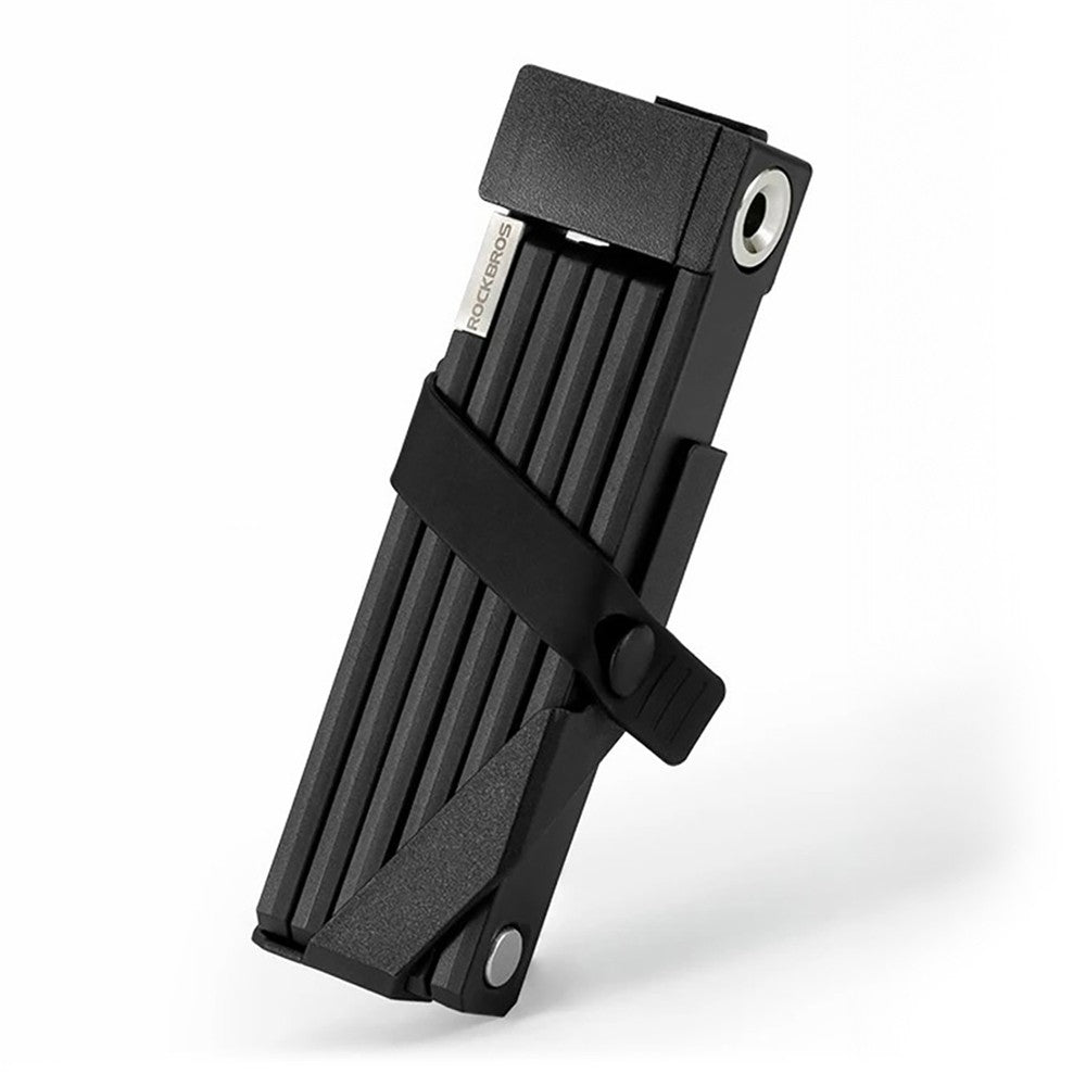 Κλειδαριά Ποδηλάτου Rockbros 32140003001 Foldable Μαύρο Με Κλειδί 88cm | www.lightgear.gr