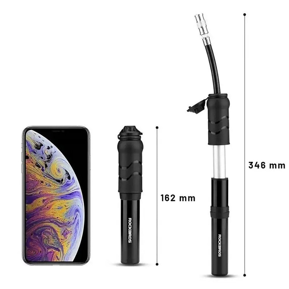Τρόμπα Ποδηλάτου Rockbros 810PCS-HP Mini Hand Presta & Schrader | www.lightgear.gr