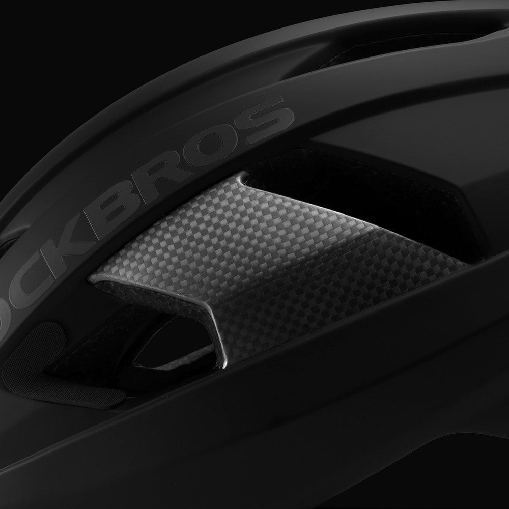 Κράνος Ποδηλάτου Rockbros LK-15 Carbon Fiber Μαύρο 58-62cm | www.lightgear.gr