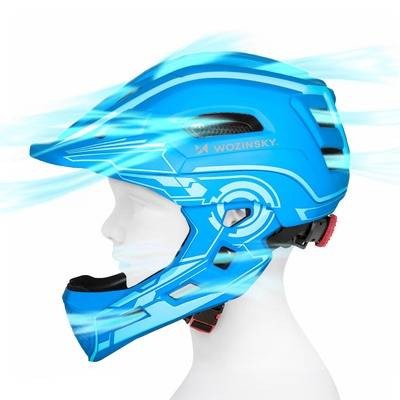 Παιδικό Κράνος Ποδηλάτου Full Face Wozinsky S Blue | www.lightgear.gr