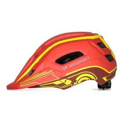 Παιδικό Κράνος Ποδηλάτου Full Face Wozinsky με USB Rear Light S Red Polycarbonate PC | www.lightgear.gr