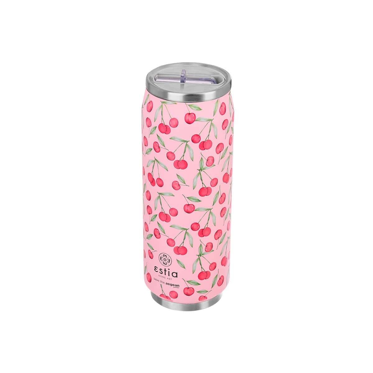 Ανοξείδωτο Θερμός με Καλαμάκι Estia Save the Aegean 500ml | www.lightgear.gr