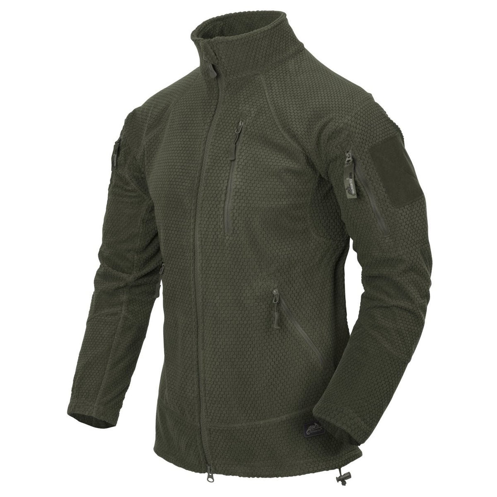 Μπουφάν Alpha Tactical Helikon-Tex Grid Fleece Λαδί | www.lightgear.gr