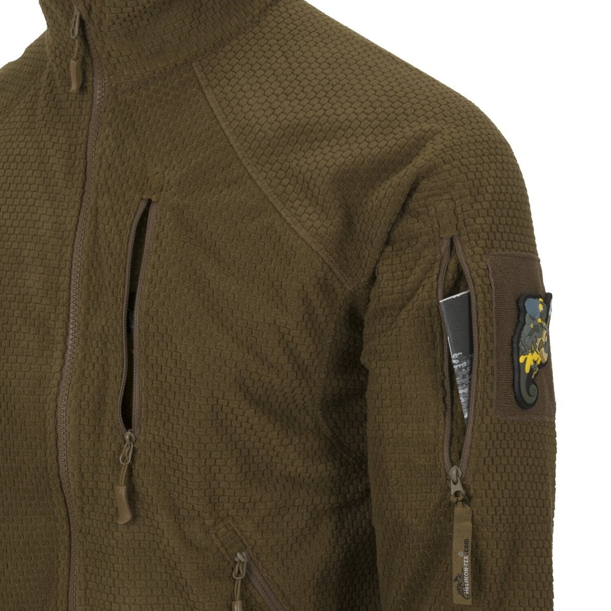 Μπουφάν Alpha Tactical Helikon-Tex Grid Fleece Λαδί | www.lightgear.gr