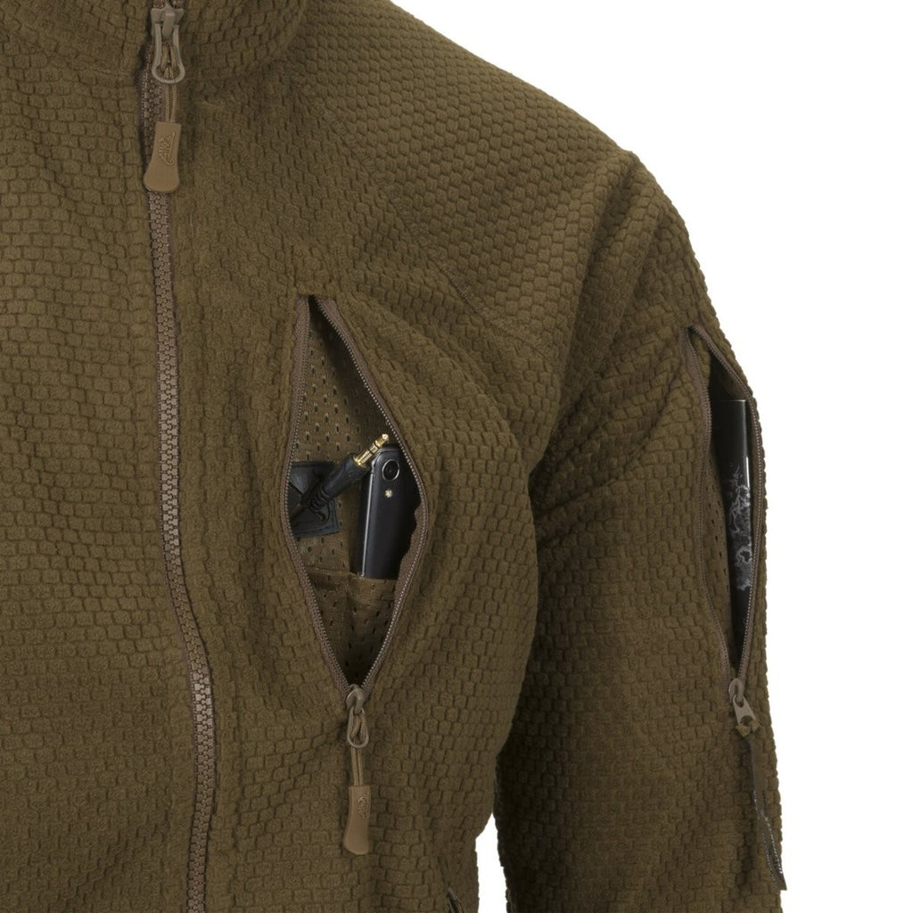 Μπουφάν Alpha Tactical Helikon-Tex Grid Fleece Shadow Γκρι | www.lightgear.gr