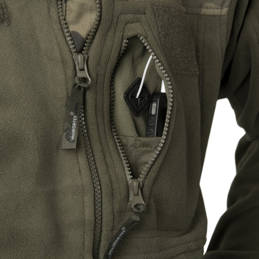 Jacket Infantry Helikon-Tex Patrol Heavy Fleece Μαύρο/PL Woodland | www.lightgear.gr