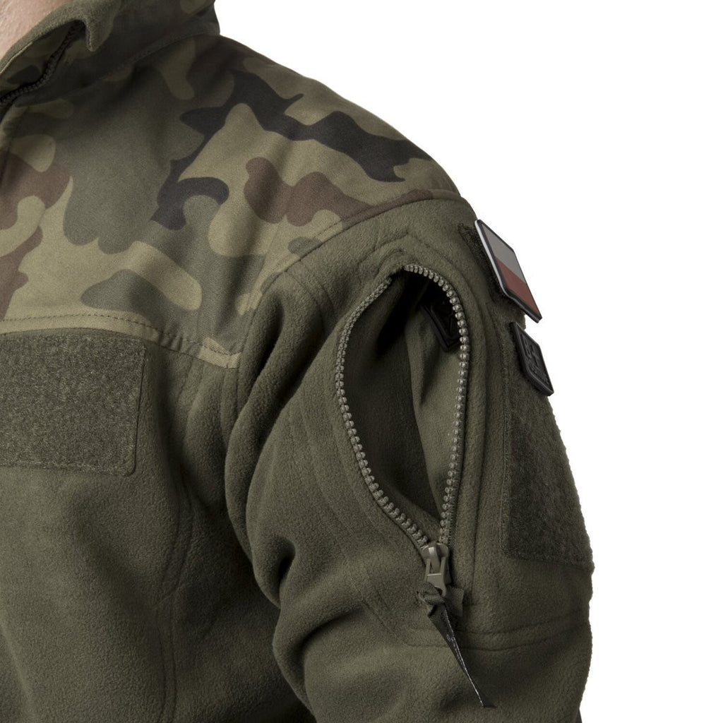 Jacket Infantry Helikon-Tex Patrol Heavy Fleece Μαύρο/PL Woodland | www.lightgear.gr