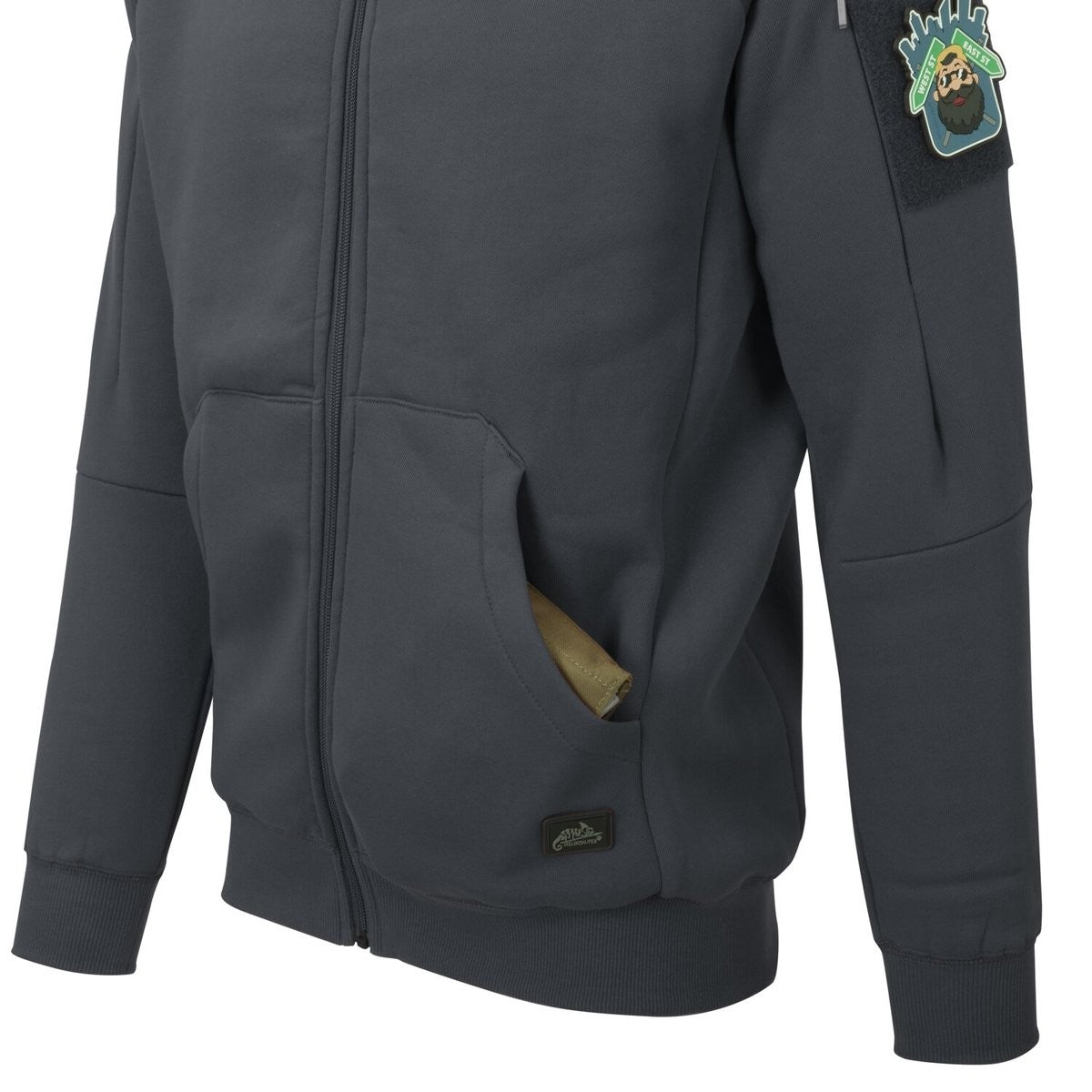 Jacket Urban Hoodie Lite Helikon-Tex Fullzip Γκρι | www.lightgear.gr