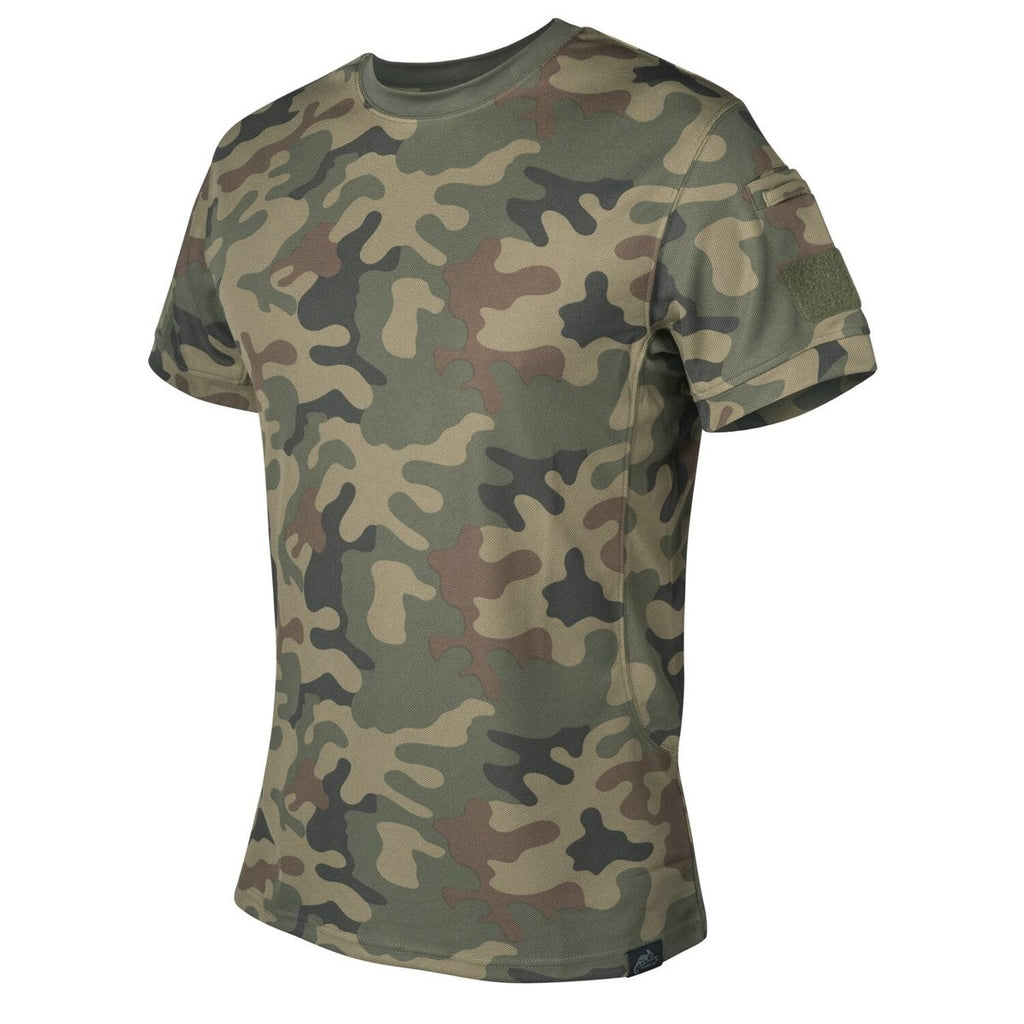 Tactical T-Shirt Helikon-Tex TopCool PL Woodland | www.lightgear.gr