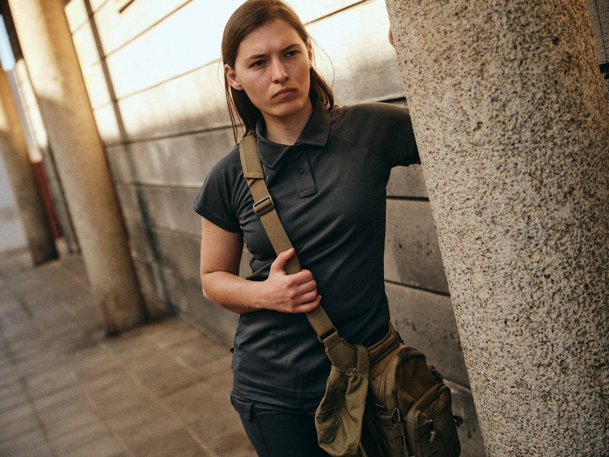 Γυναικείο Polo T-Shirt UTL Helikon-Tex Urban TopCool Lite Μαύρο | www.lightgear.gr