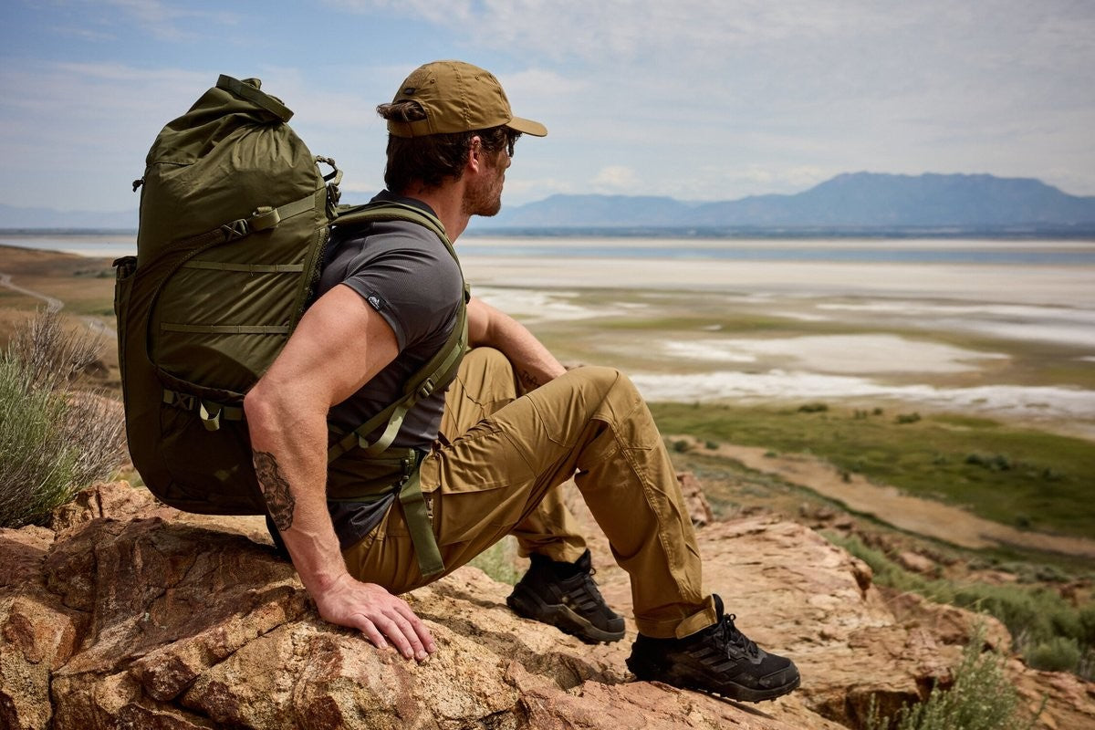 Παντελόνι HOP Helikon-Tex Outback Taiga Πράσινο / Μαύρο | www.lightgear.gr