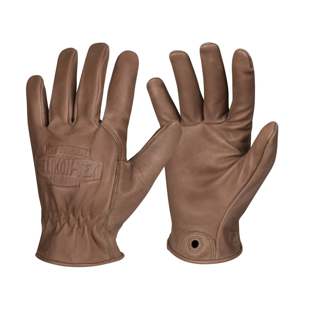 Γάντια Bushcraft Helikon-Tex Lumber U.S. Καφέ Cowhide Leather | www.lightgear.gr