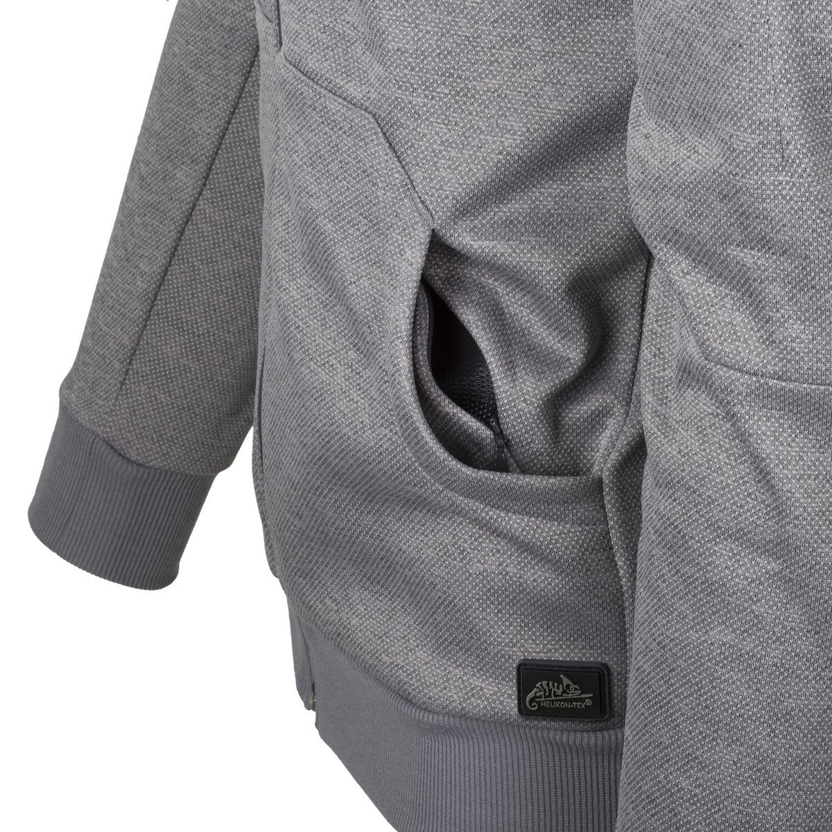 Jacket Urban Hoodie Helikon-Tex Fullzip Μελανζέ Μαύρο-Γκρι | www.lightgear.gr