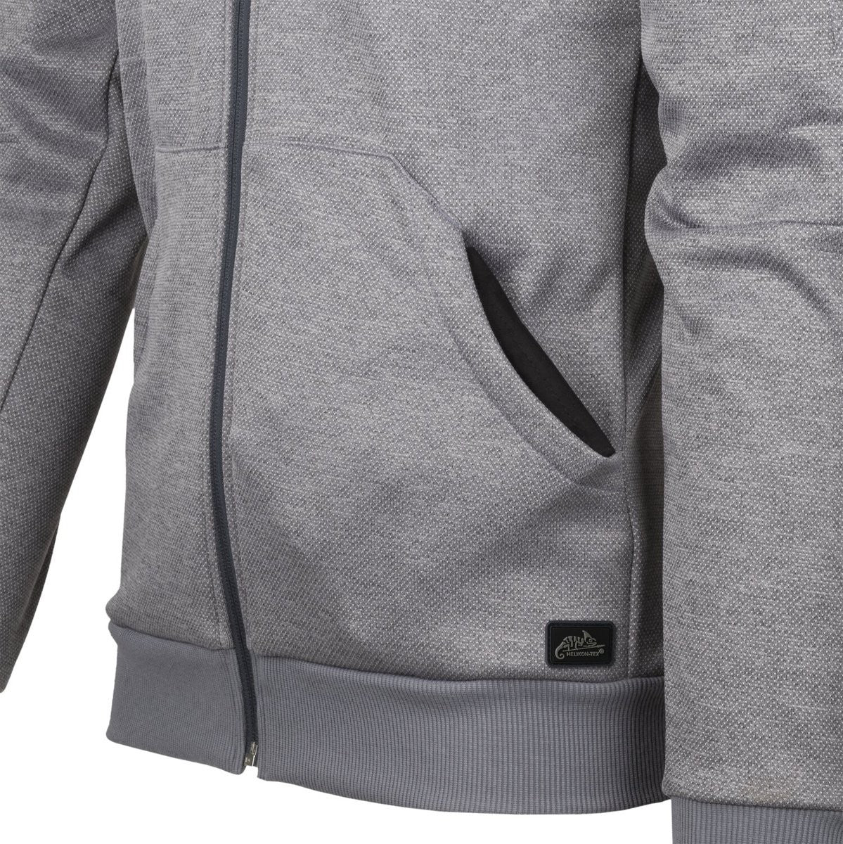 Jacket Urban Hoodie Helikon-Tex Fullzip Μελανζέ Μαύρο-Γκρι | www.lightgear.gr