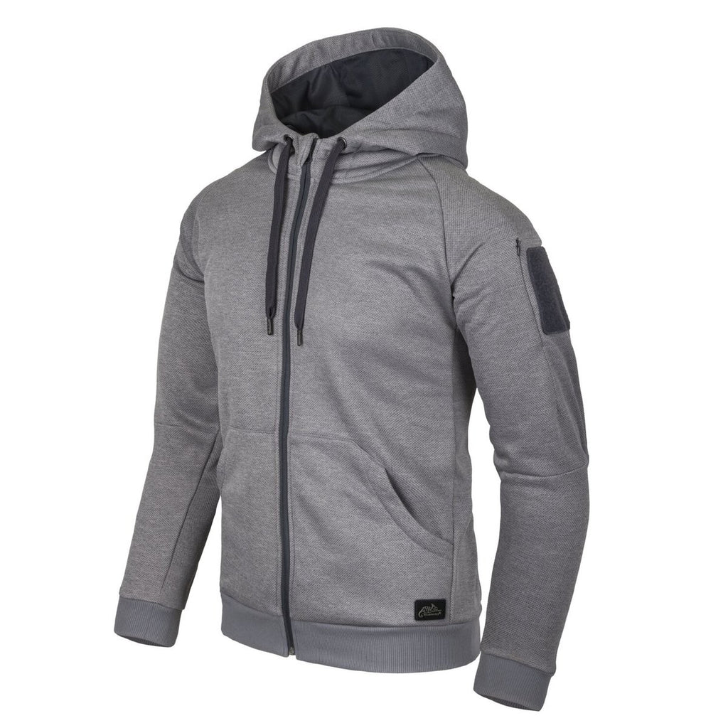 Jacket Urban Hoodie Helikon-Tex Fullzip Melange Γκρι | www.lightgear.gr