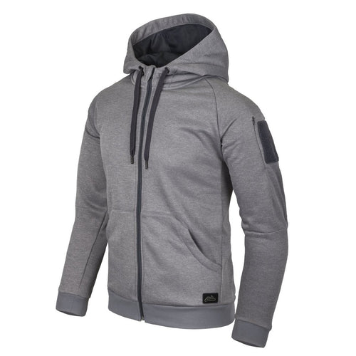 Jacket Urban Hoodie Helikon-Tex Fullzip Melange Γκρι | www.lightgear.gr
