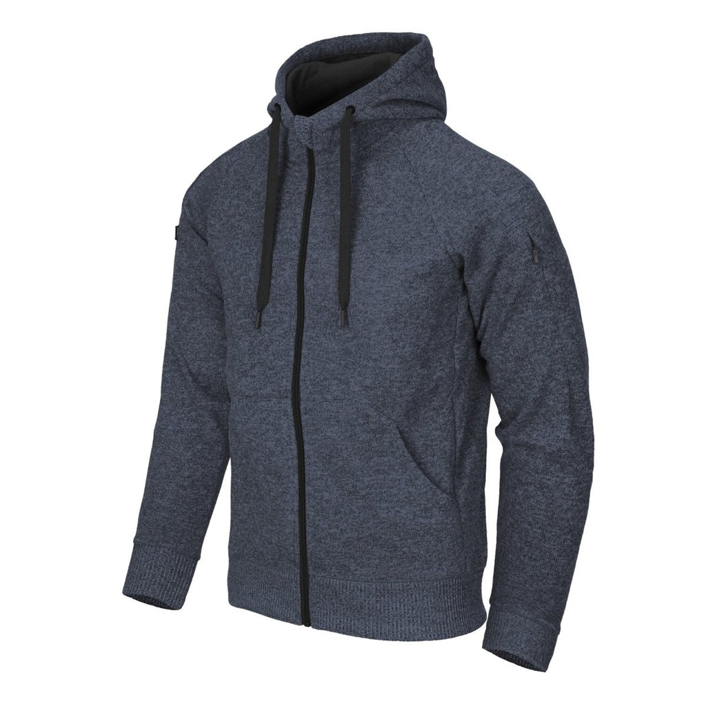 Jacket Covert Hoodie Helikon-Tex Fullzip Melange Μπλε | www.lightgear.gr