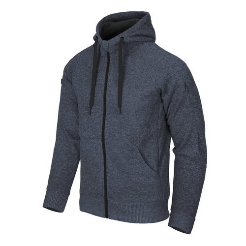 Jacket Covert Hoodie Helikon-Tex Fullzip Melange Μπλε | www.lightgear.gr