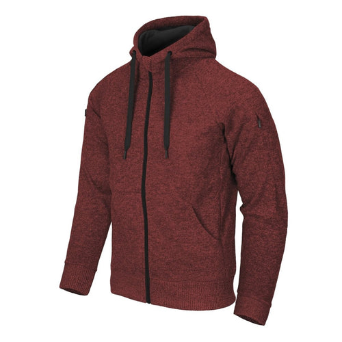 Jacket Covert Hoodie Helikon-Tex Fullzip Μελανζέ Κόκκινο | www.lightgear.gr