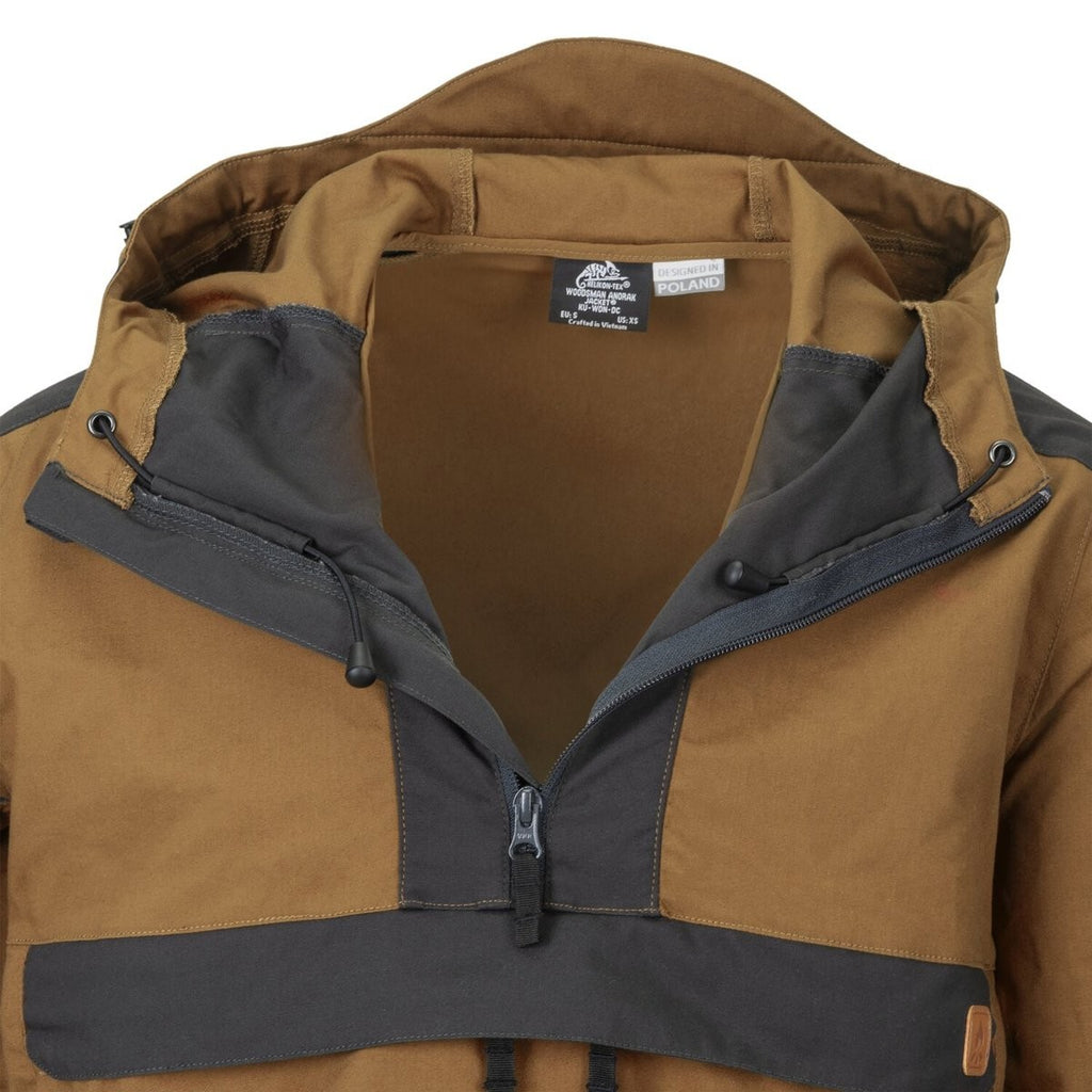 Jacket Woodsman Anorak Helikon-Tex Bushcraft Μαύρο | www.lightgear.gr