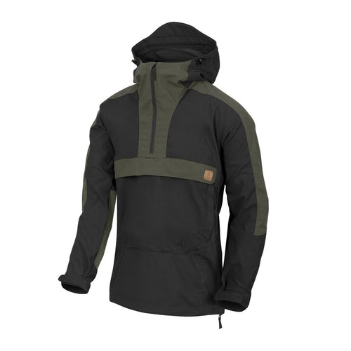 Jacket Woodsman Anorak Helikon-Tex Bushcraft Μαύρο Taiga Πράσινο | www.lightgear.gr