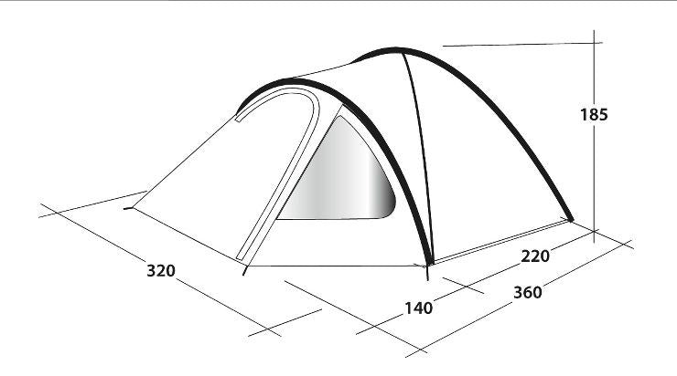 Σκηνή Outwell Cloud 5 -2024 | www.lightgear.gr