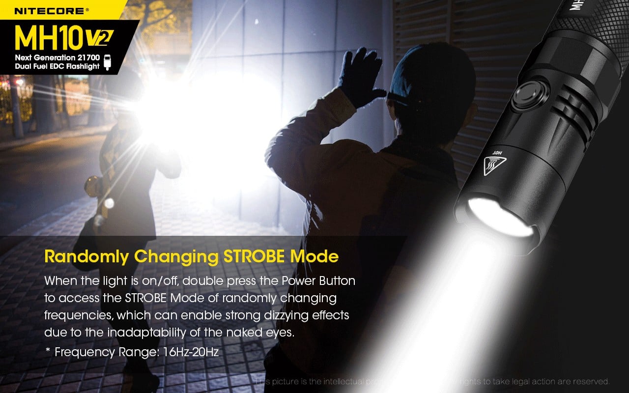 Επαναφορτιζόμενος Φακός Nitecore Multitask Hybrid MH10 V2 | www.lightgear.gr