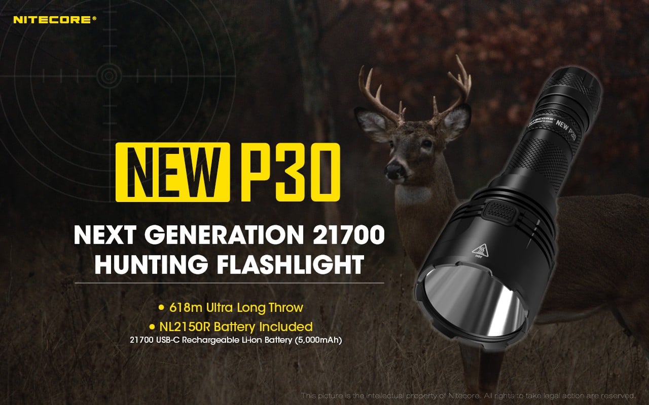 Επαναφορτιζόμενος Φακός Nitecore Led P30 NEW | www.lightgear.gr