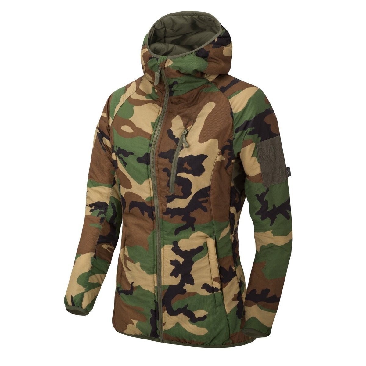 Jacket Wolfhound Hoodie Helikon-Tex Outback Windpack Nylon Γυναικείο US Woodland | www.lightgear.gr
