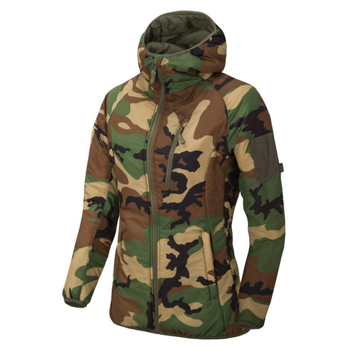Jacket Wolfhound Hoodie Helikon-Tex Outback Windpack Nylon Γυναικείο US Woodland | www.lightgear.gr