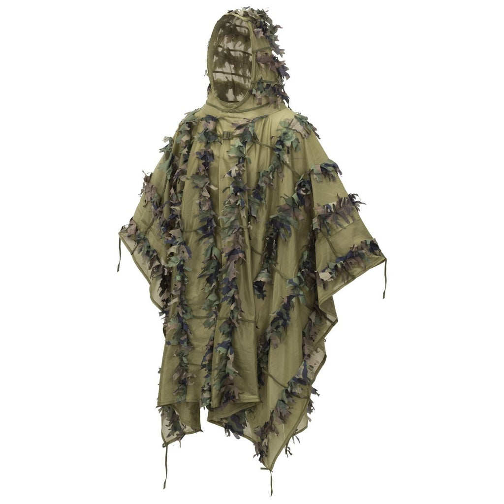 Πόντσο Leaf Ghillie Helikon-Tex Patrol US Woodland One Size | www.lightgear.gr