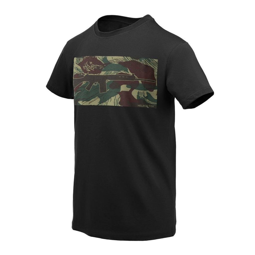 T-Shirt Helikon-Tex Urban FN FAL Μαύρο/Rhodesian Camo | www.lightgear.gr