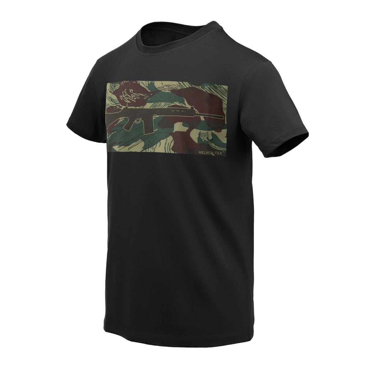 T-Shirt Helikon-Tex Urban FN FAL Μαύρο/Rhodesian Camo | www.lightgear.gr