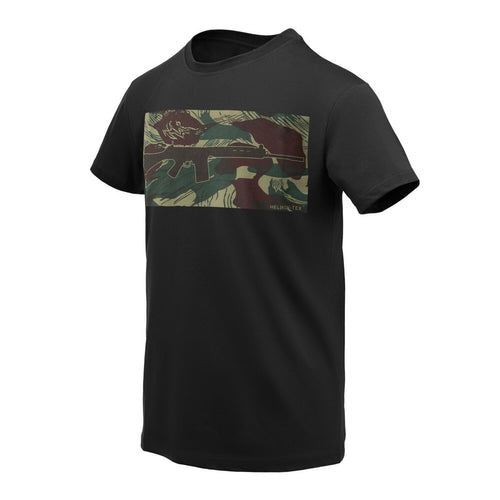 T-Shirt Helikon-Tex Urban FN FAL Μαύρο/Rhodesian Camo | www.lightgear.gr
