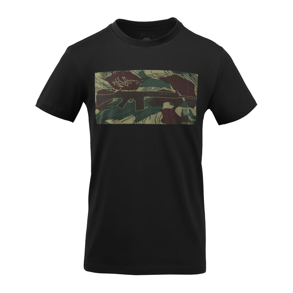 T-Shirt Helikon-Tex Urban FN FAL Μαύρο/Rhodesian Camo | www.lightgear.gr