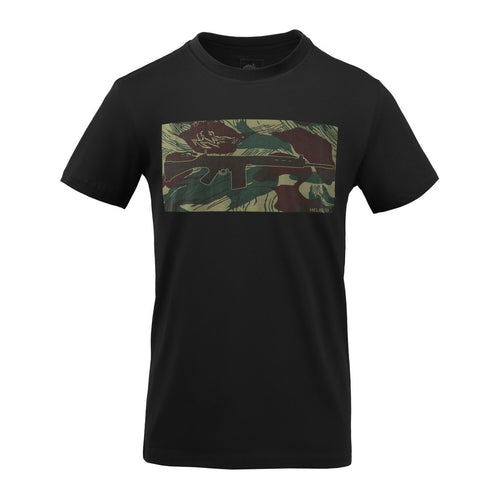 T-Shirt Helikon-Tex Urban FN FAL Μαύρο/Rhodesian Camo | www.lightgear.gr