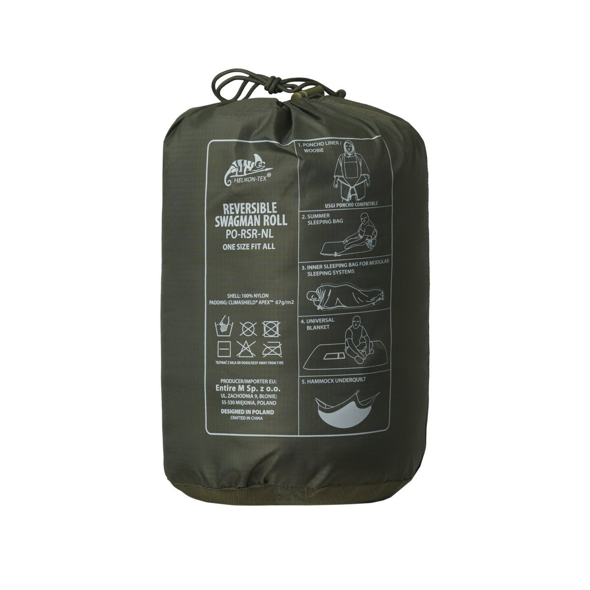 Πόντσο Reversible Swagman Roll Helikon-Tex Windpack Nylon One Size | www.lightgear.gr
