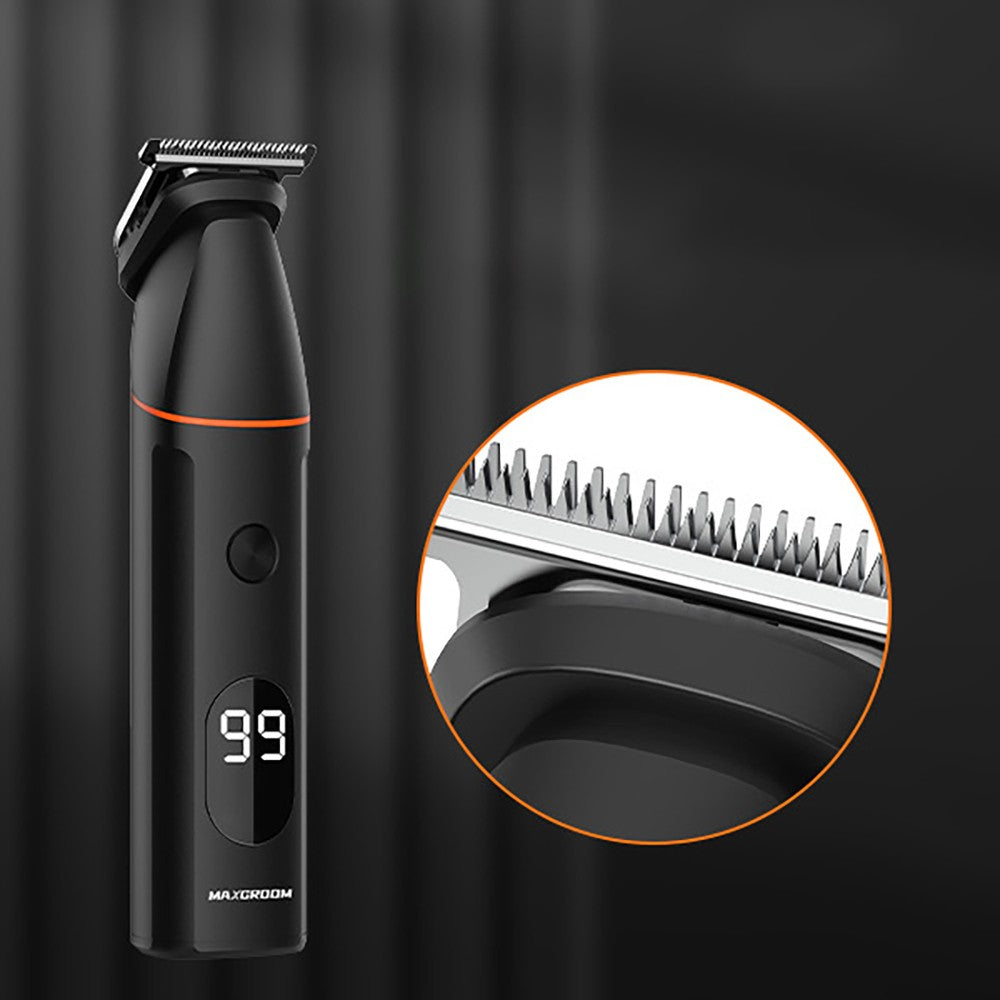Κουρευτική Μηχανή MAXGROOM LK-881 Πολυλειτουργική Με Ανταλλακτικές Κεφαλές Μαύρο | www.lightgear.gr