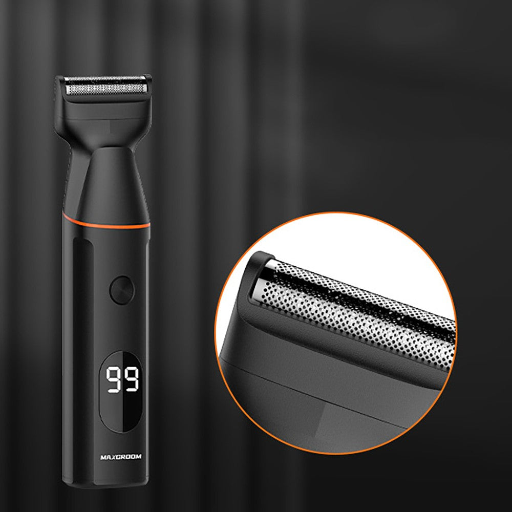 Κουρευτική Μηχανή MAXGROOM LK-881 Πολυλειτουργική Με Ανταλλακτικές Κεφαλές Μαύρο | www.lightgear.gr