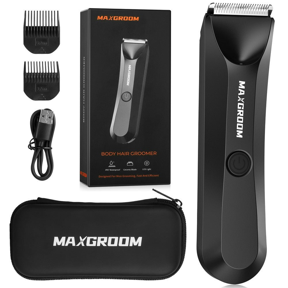Trimmer MAXGROOM RFCD-9087 Πολυλειτουργικό Με Φως LED Μαύρο | www.lightgear.gr