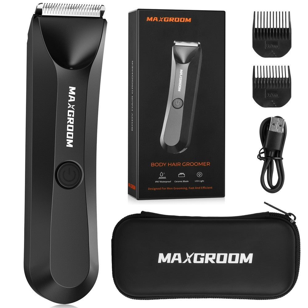 Trimmer MAXGROOM RFCD-9087 Πολυλειτουργικό Με Φως LED Μαύρο | www.lightgear.gr
