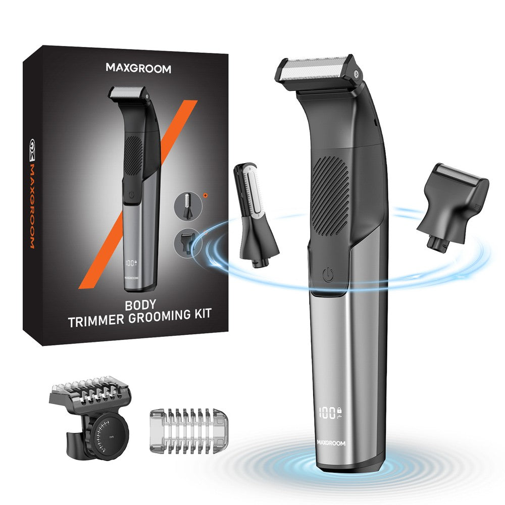 Τρίμερ MAXGROOM M-319 Πολυλειτουργικό Με Ανταλλακτικές Κεφαλές Μαύρο | www.lightgear.gr