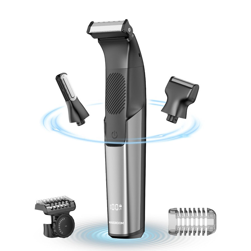 Τρίμερ MAXGROOM M-319 Πολυλειτουργικό Με Ανταλλακτικές Κεφαλές Μαύρο | www.lightgear.gr