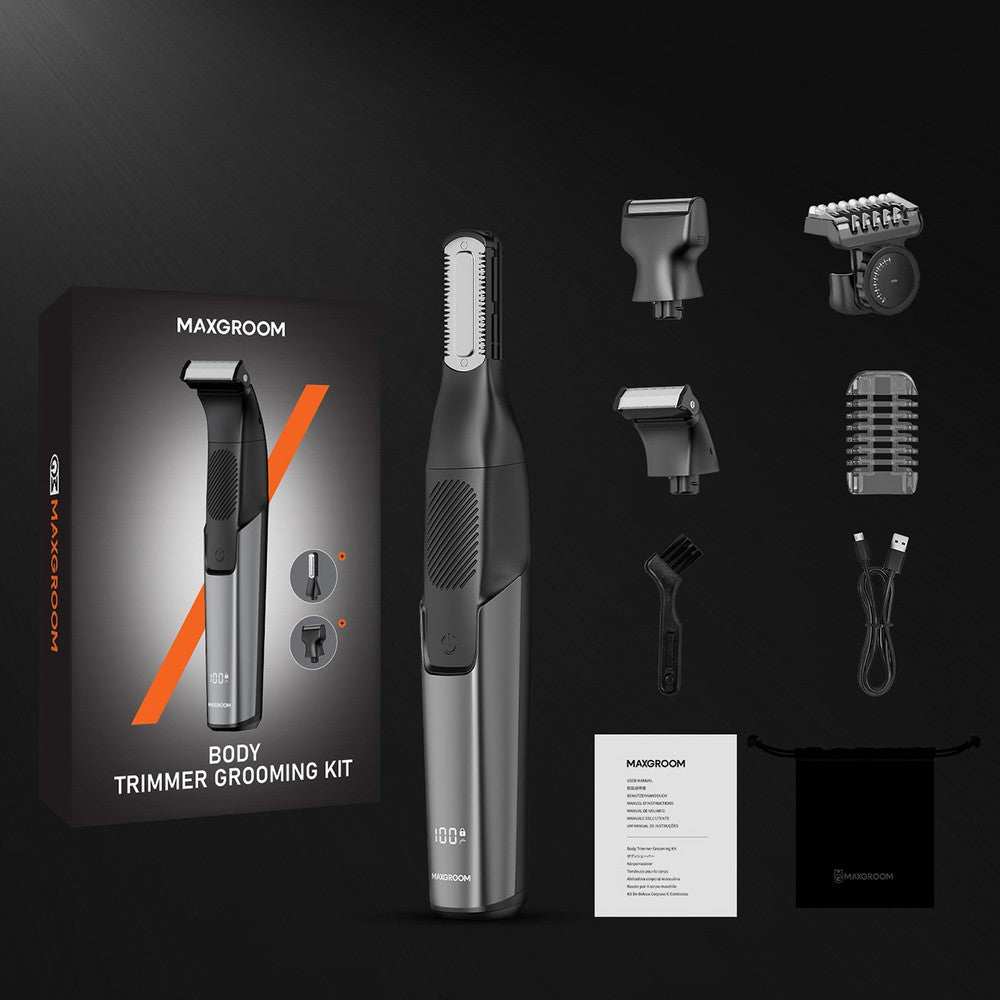 Τρίμερ MAXGROOM M-319 Πολυλειτουργικό Με Ανταλλακτικές Κεφαλές Μαύρο | www.lightgear.gr