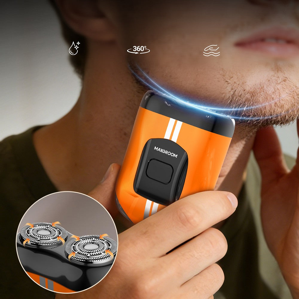 Ξυριστική Μηχανή MAXGROOM M-501 Πορτοκαλί | www.lightgear.gr