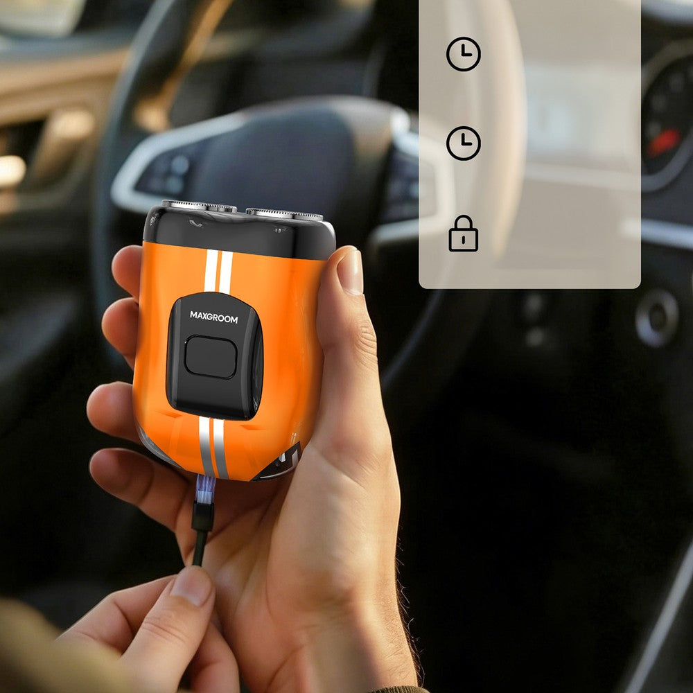 Ξυριστική Μηχανή MAXGROOM M-501 Πορτοκαλί | www.lightgear.gr